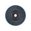 Pferd 7" x 5/8-11 Thd. POLIFAN® Flap Disc - Z PSF EXTRA STEELOX, Zirconia, 60 Grit, Conical 60677